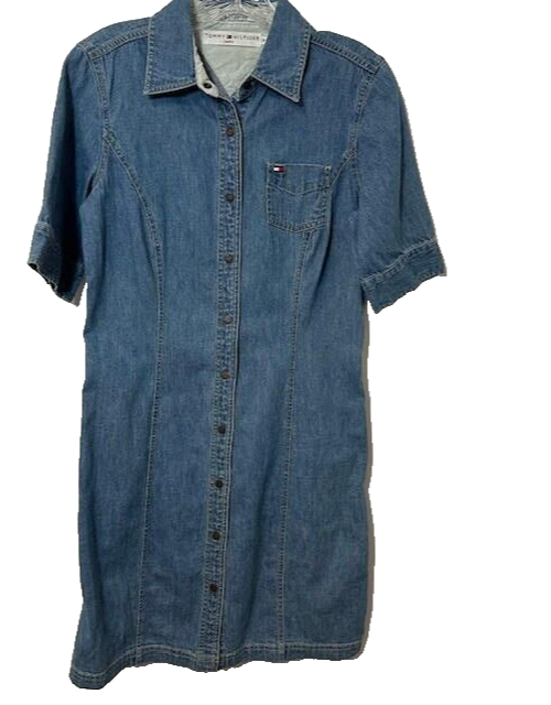 TOMMY HILFIGER Denim Button-Down Jean Dress Size 6