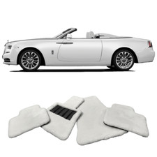 Genuine Lambswool Sheepskin floor mats fits Spectre Dawn Cullinan Ghost Phantom