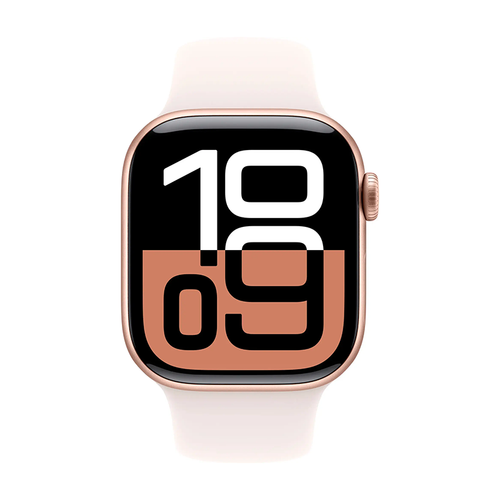 Apple Watch Series 10 42mm GPS Rose Gold Case w Light Blush Band S/M MWWH3LW/A - Picture 2 of 3