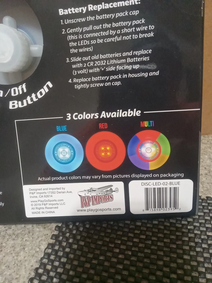 Disco volador con luz LED GoSports - 4 LED - 185 gramos - LED AZULES Foto 3 de 3