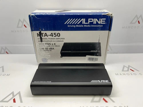 Alpine KTA-450 4-Channel Power Pack Amplifier with Dynamic Peak Power 