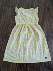 Size 7 Tea Collection Girl Yellow Dress Floral Nordstrom — photo 6