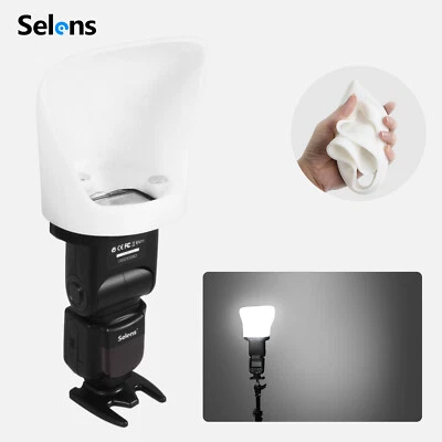 Difusor suave de rebote de luz modificador de flash magnético Selens + kit de banda de goma magnética