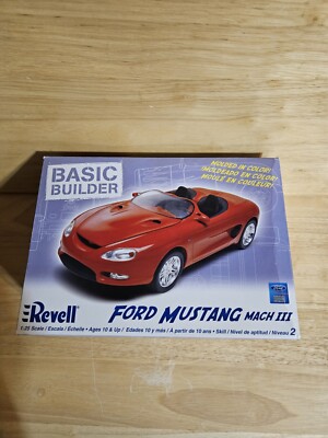 Revell Basic Builder Ford Mustang Mach III  Model Kit # 85-0859 Open Box COMPLET