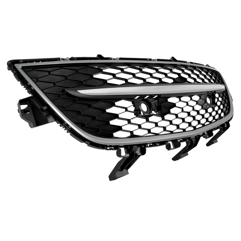 Решетка переднего бампера с хромированным центральным молдингом для Mazda CX-9 2010-2012 - Изображение 3 из 4