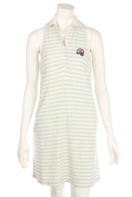M.GRIFONI dress Stripes A-Line Logo Patch I 40 = D 34 vintage mint