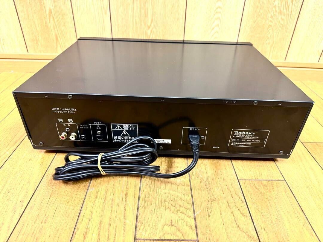 Technics SL-PS860 Technics Compact Disc Player Black Tested Technics SL-PS860 Technics Compact Disc Player Black Tested