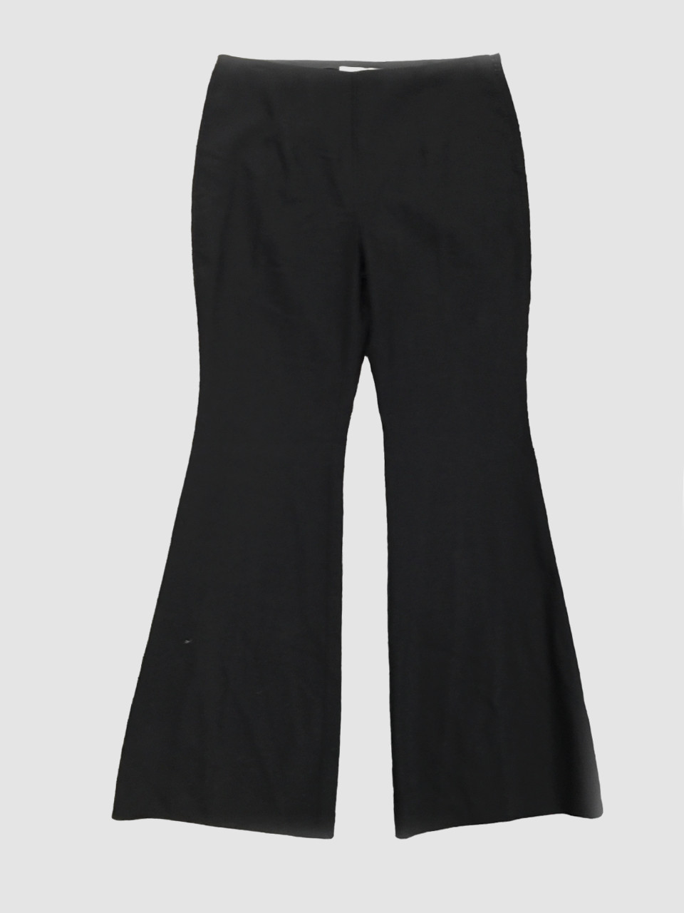 $990 Michael Kors Collection Women's Black Flat Front Flared Leg Pants Size 14