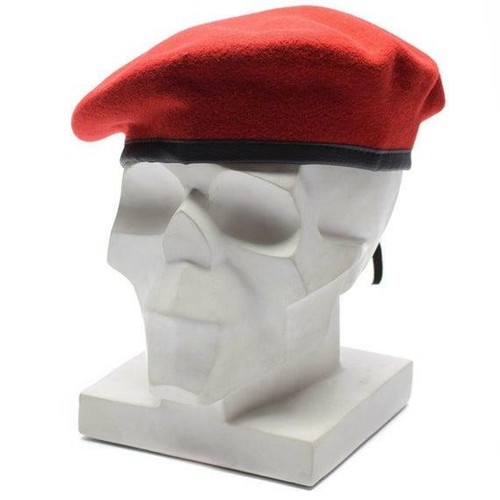 Genuine German army coral red beret 