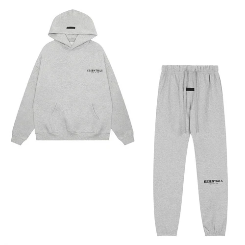 FOG/ Essential SS22 ‘Light Oatmeal Grey ‘ Tracksuit | MULTIPLE SIZES | FREE SHIP - Picture 7 of 27