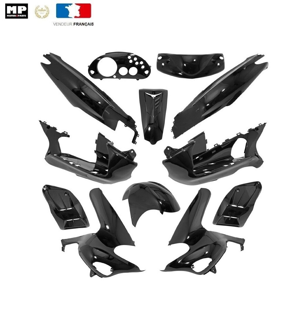 Kit carrosserie Gilera Runner 50 coques de remplacement noir brillant