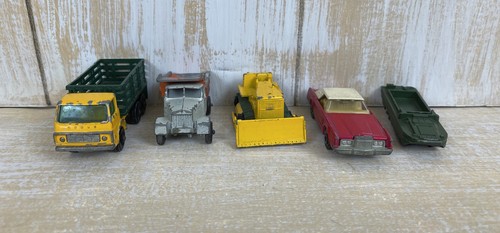 5 Vtg Matchbox by Lesney Diecast Cars: Amphibious, Bulldozer, Lincoln and more!! - Picture 5 of 7