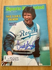Royals Clint Hurdle signed Sports Illustrated WCOA 