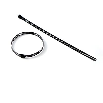 MOOSE RACING Auspuffschelle Band schwarz für Auto Quad Flugsport und Motorrad