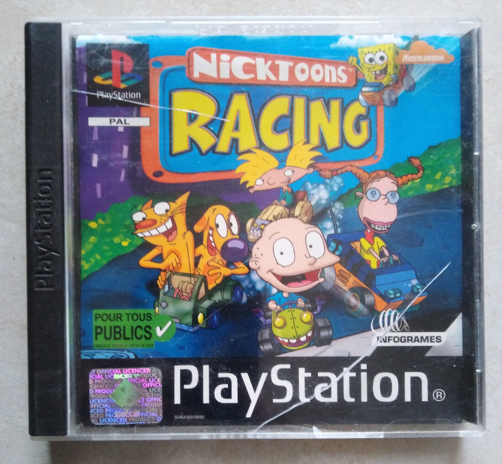 Playstation 1 PS1 - Nicktoons Racing