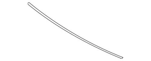 Genuine Infiniti 2009-2017 QX70 FX37 FX35 Windshield Molding Strip 72752-1CA0A