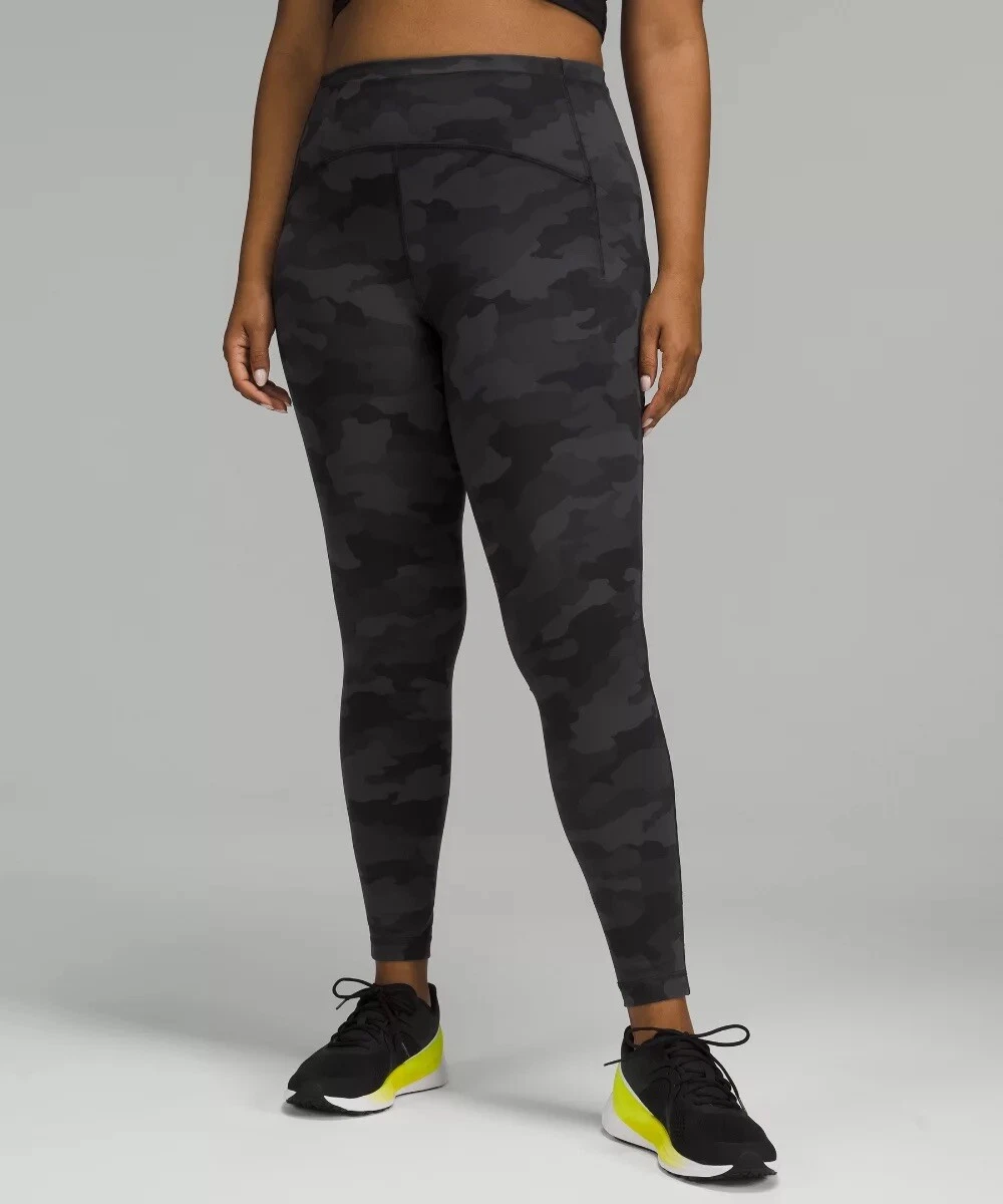 Women s Lululemon Swift Speed High Rise Tight 28 365 Camo Deep Coal Multi 0