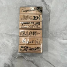 The Paper Studio 2013 Stamp Set of 6 Greetings Card Making