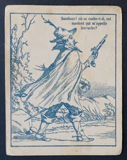 Antique Chromo Card RIDDLE GAME RIDDLE Search Bravache