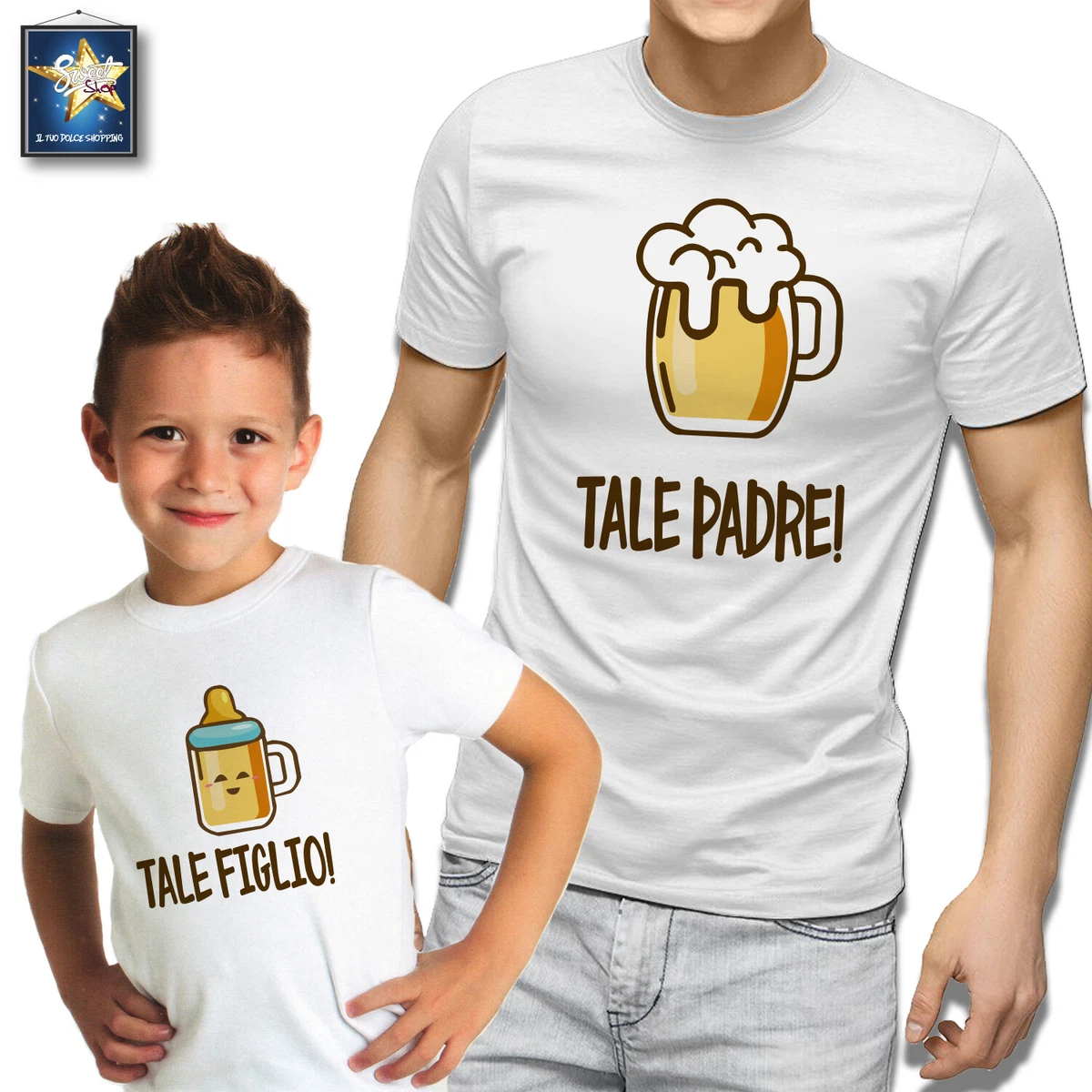 Maglietta tale deals padre tale figlio