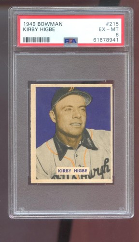 1949 Bowman #215 Kirby Higbe PSA 6 Graded Baseball Card MLB Pittsburgh Pirates - Picture 1 of 2