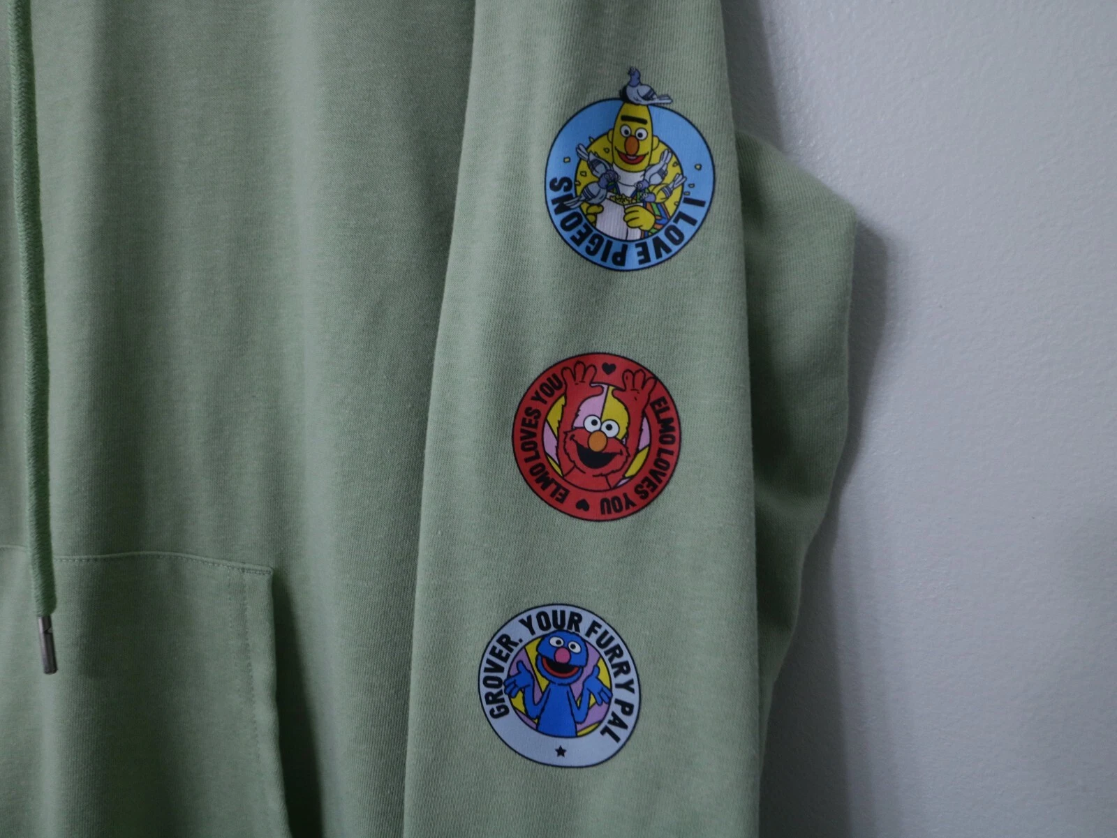 MOSCHINO Maglione uomo Sesame Street vestibilità oversize con cappuccio taglia media