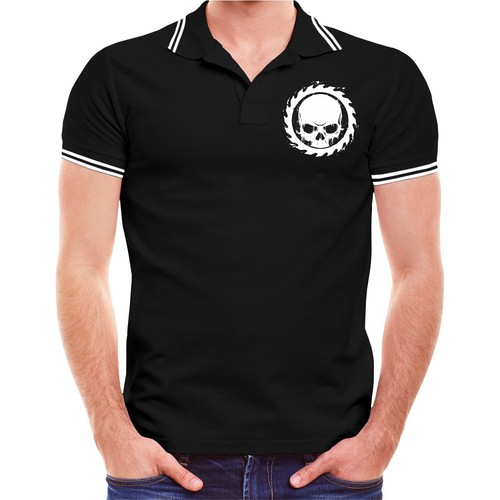 Polo hombre Polo En buenos amigos hasta la muerte cerveza oldschool alcohol - Imagen 7 de 7
