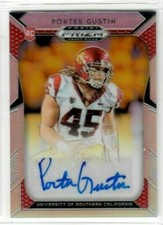 PORTER GUSTIN 2019 Panini Prizm Draft  Picks AUTO RC SILVER #188 USC TROJANS