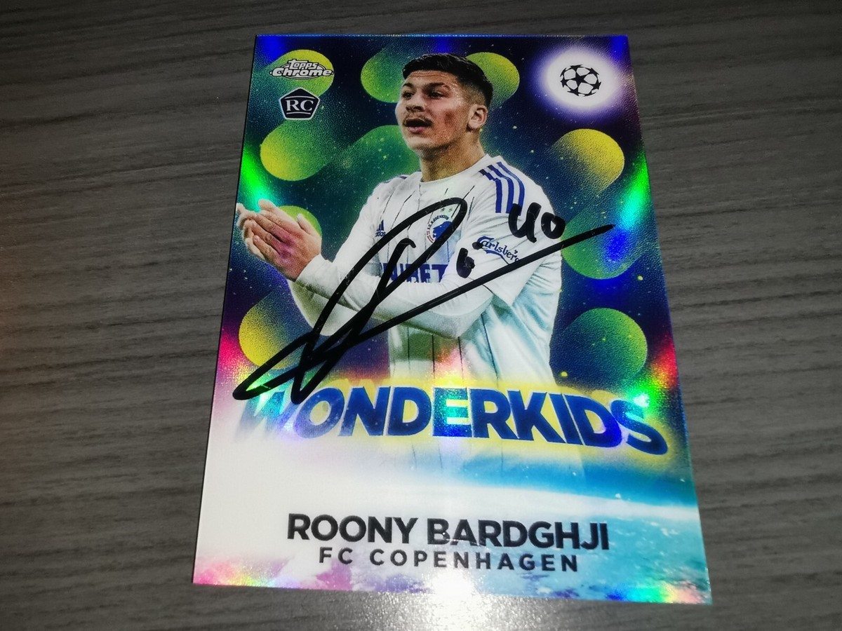 Roony Bardghji 2022-23 Hand signed autograph Topps UEFA