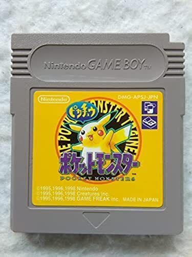 Pokemon Yellow Pikachu Nintendo Pocket Monsters GameBoy GB Japanese