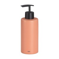 Kela Matsi Seifenspender Keramik Kunststoff Pfirsichrosa Schwarz H 20 Cm 300 Ml