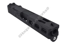 HGW Complete Upper for Glock 19 Black Cerakote Lightened RMR Slide, Black Barrel