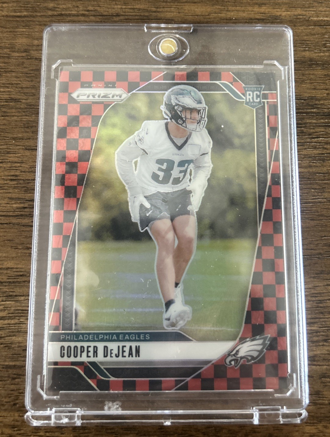 2024 Panini Prizm - Rookie Cooper DeJean #321 red and black Checker Prizm Sp