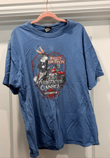 Harley-Davidson Looney Tunes T-Shirt Men 2XL American Classics Blue Tee Shirt