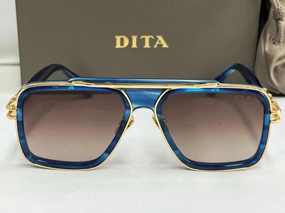 Dita LXN-EVO DT DTS403-WTI-GLD-57 Matte BlUE/ Gold Metal