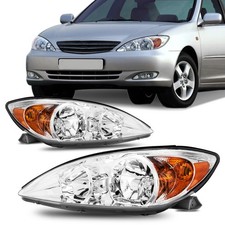 Chrome Fits Toyota Camry 2002-2004 Headlights Replacement Assembly Leftright