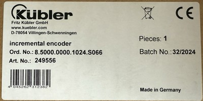 Kübler Automation 249556 inkremental encoder - Drehgeber