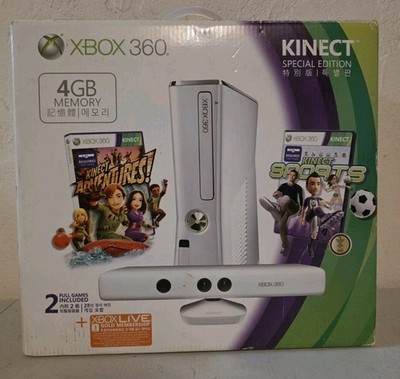 Microsoft Xbox 360 S Kinect Special Edition 4GB White Bundle NTSC-J china/Korea 