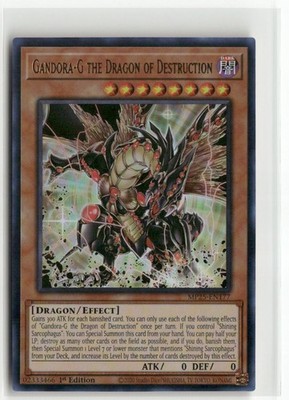 yugioh card gandora the dragon of destruction LEDE-AE001 Gandora-G the Dragon of Destruction (UL)