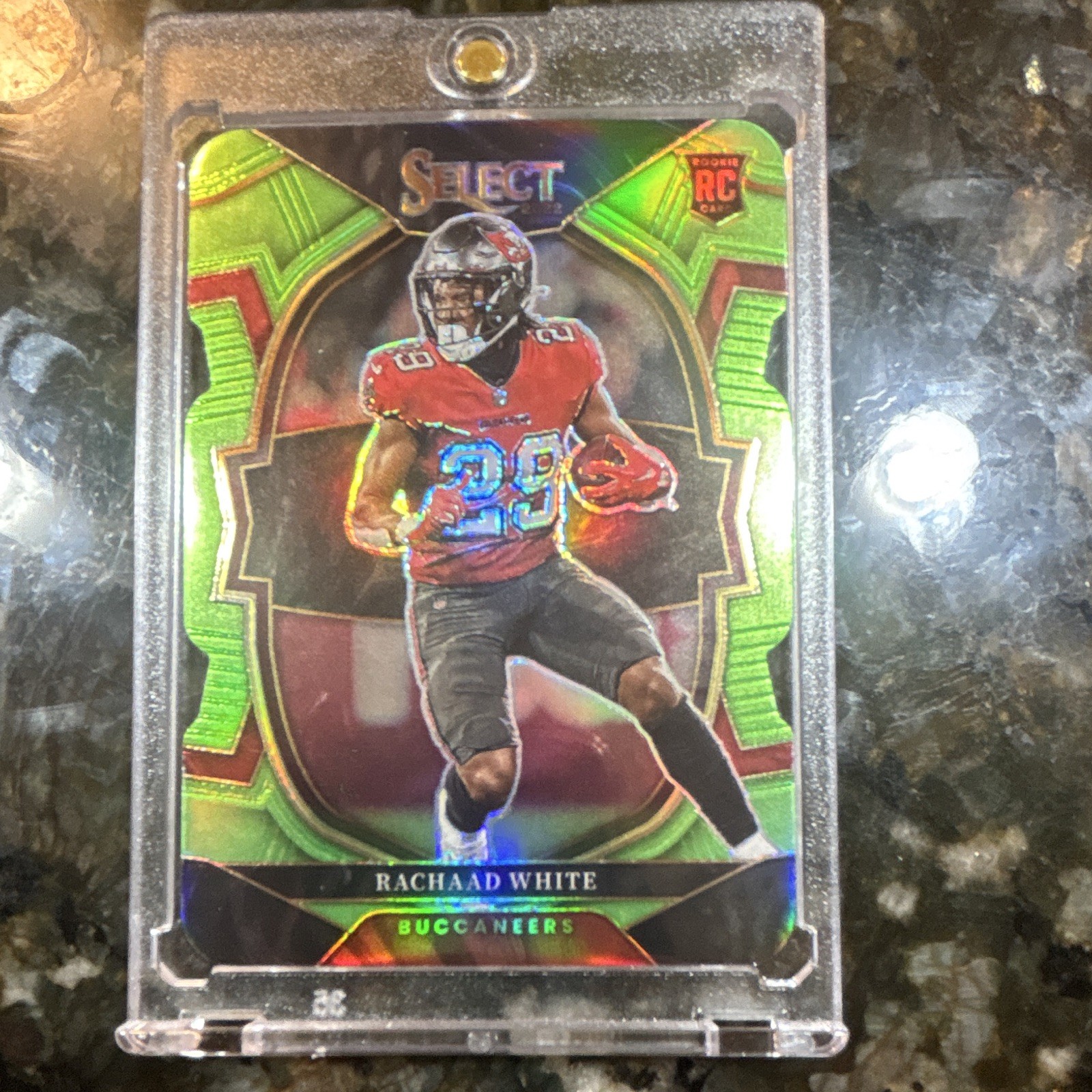 Rachaad White Panini Select #27 Neon Green Die Cut