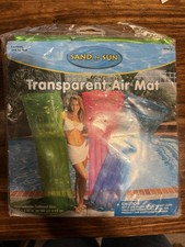 NEW Vintage 1999 The Wet Set Inflatable Pool Float Green Intex Transparent