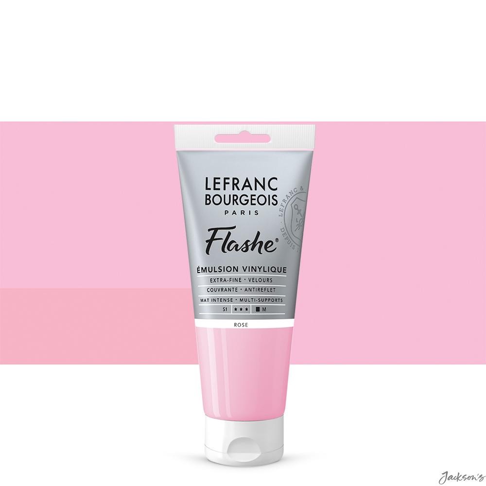 Lefranc Bourgeois Flashe Vinyl Emulsion Paint 80ml Rose Matt Artists Surfaces
