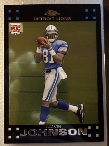 Calvin Johnson #TC200 2007 Topps Chrome card