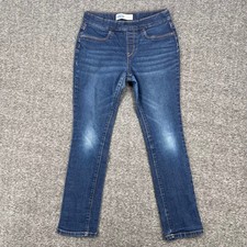 Old Navy Girls XL 14 Skinny Pull On Jeans Dark Wash Denim Jeggings Stretch