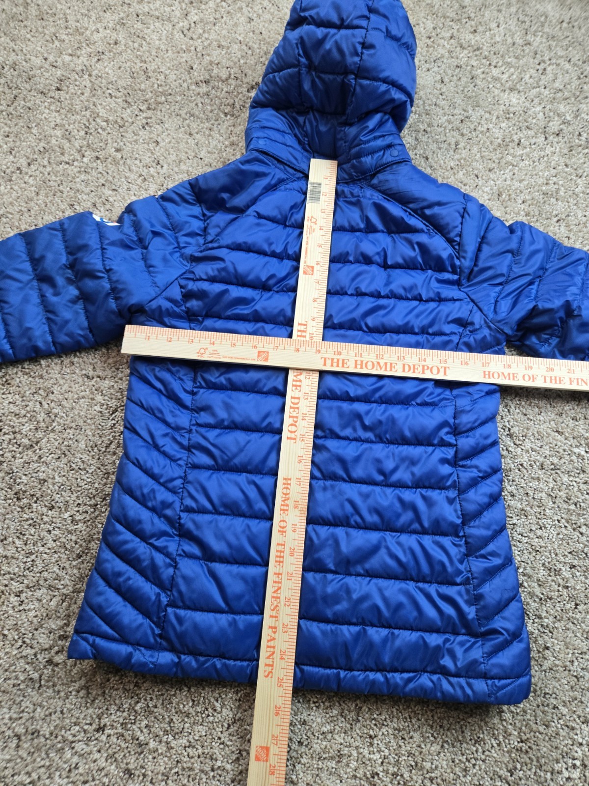 Google Cloud Puffer Jacket Womens Small Blue Full… - image 10