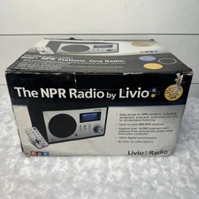 The NPR Radio by Livio LV002 Public Broadcasting w/Power Adapter  No Remote