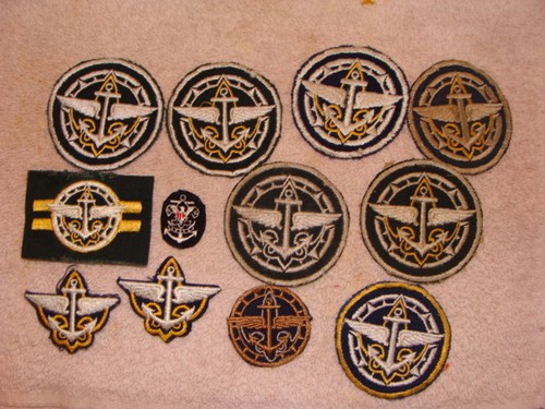 VTG 1940s Set Rank Award Explorer Program Sea Scout Boy Scouts of ...