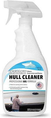 Seaworks Instant Boat Hull Stain Remover, Gel Cleaner, Quart Spray