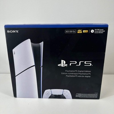 New Sony PlayStation 5 Digital Edition 825GB White Console Gaming System