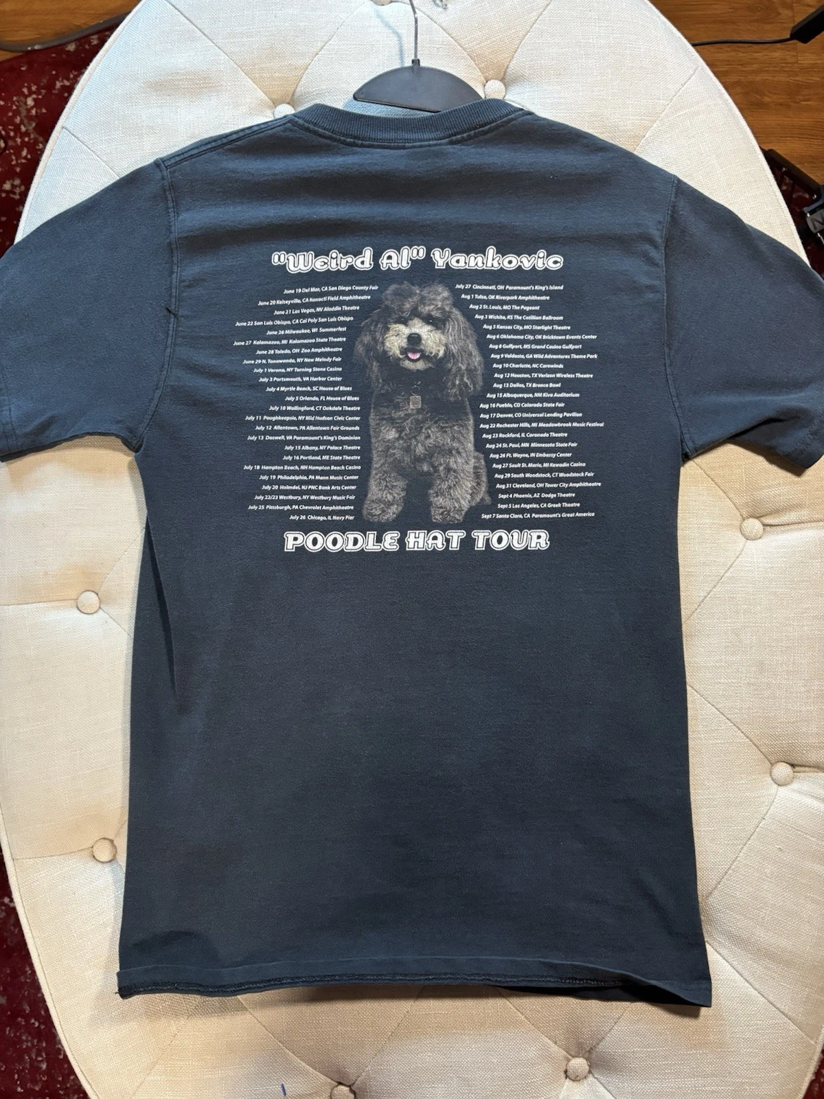 Fruit of the Loom Lofteez Weird Al Poodle Hat Tour Double-Sided Tee Gray S image 4